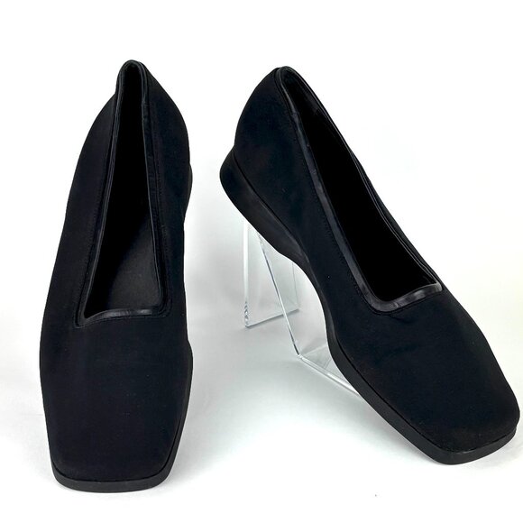Cole Haan Studio Black Flats - Modern Minimalism. 10B - Picture 1 of 11